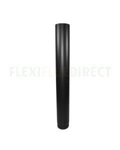 5" Black Vitreous Stove Enamel Flue Pipe 1000mm Long 