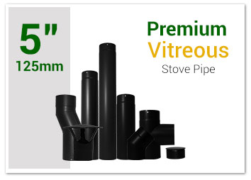 5 inch premium vitreous stove pipe