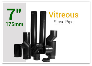 7 inch vitreous enamel stove pipe