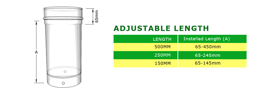 adjustable length save vit